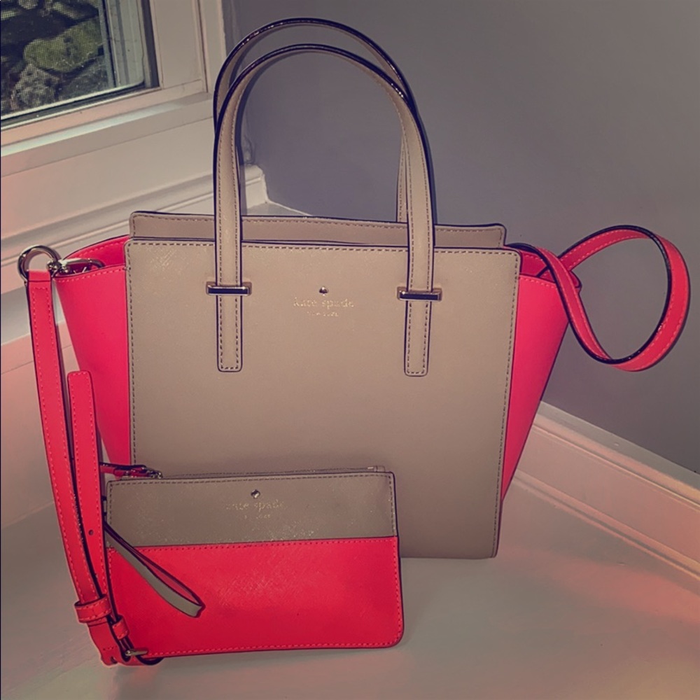 Kate Spade medium zip satchel crossbody